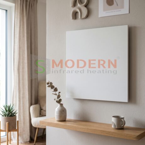 Infrapanel SMODERN® biely osadený na&nbsp;stene